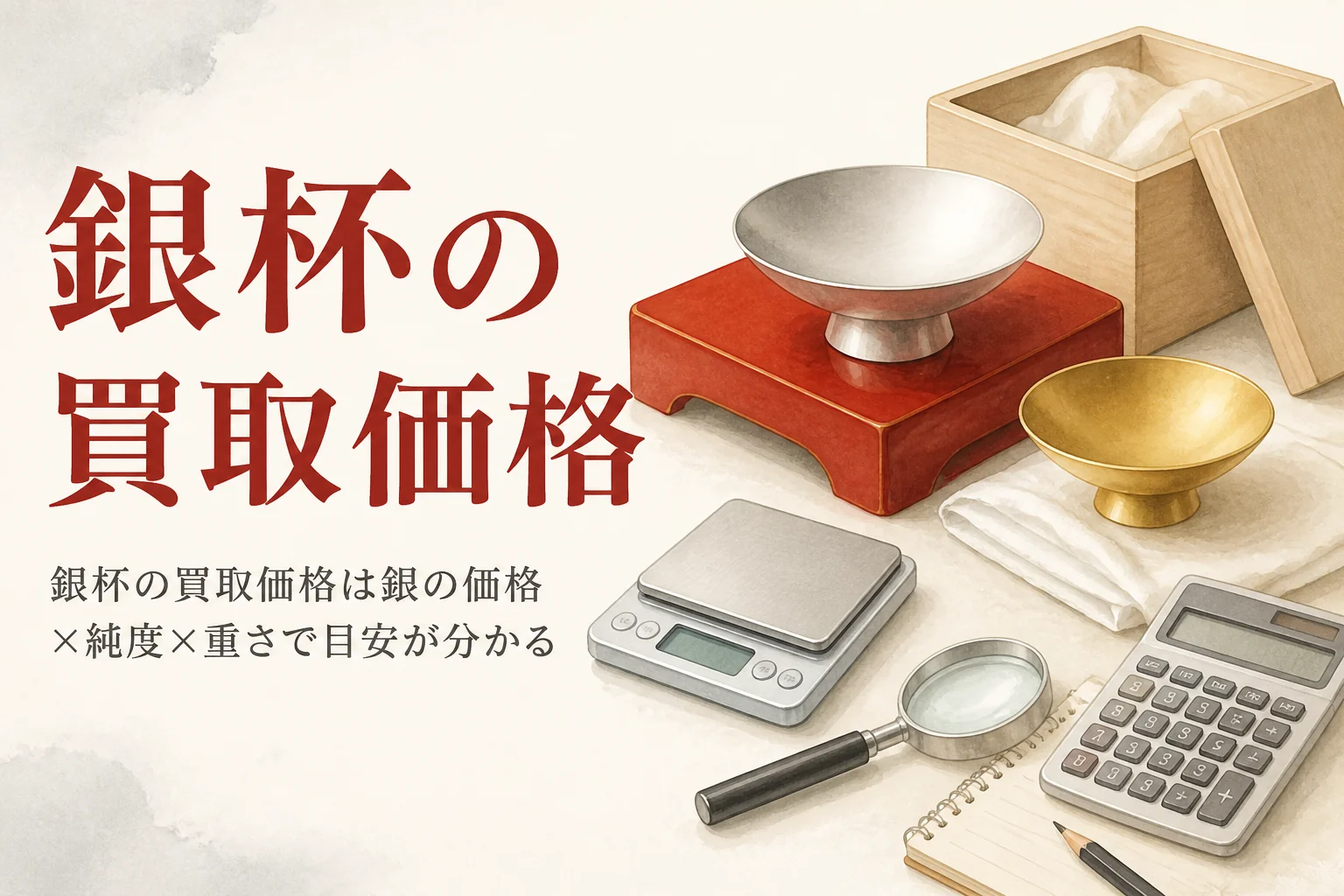 銀杯の買取価格はいくら？重さと純度から売値の目安を計算する – 金杯